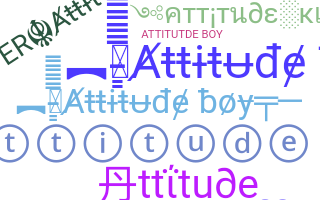 ชื่อเล่น - Attitudeboy
