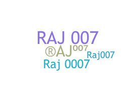 ชื่อเล่น - RAJ007
