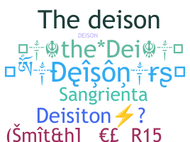 ชื่อเล่น - Deison