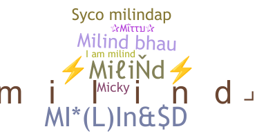 ชื่อเล่น - Milind