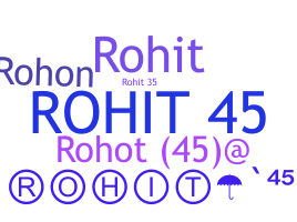 ชื่อเล่น - Rohit45