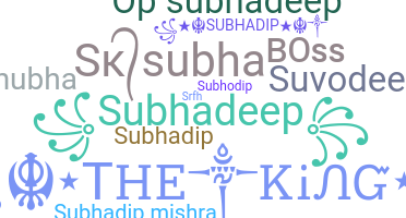 ชื่อเล่น - Subhadeep
