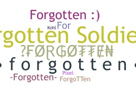 ชื่อเล่น - Forgotten