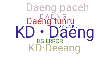 ชื่อเล่น - Daeng
