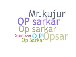 ชื่อเล่น - Opsarkar