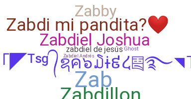 ชื่อเล่น - Zabdiel