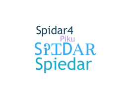 ชื่อเล่น - Spidar