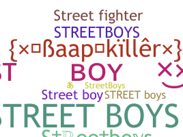 ชื่อเล่น - Streetboys