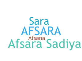 ชื่อเล่น - Afsara