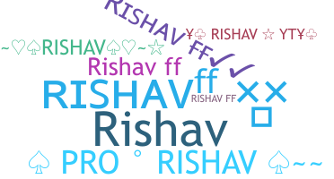 ชื่อเล่น - Rishavff