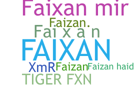ชื่อเล่น - Faixan