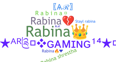 ชื่อเล่น - Rabina