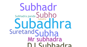 ชื่อเล่น - Subhadra