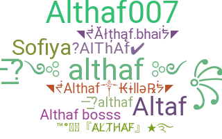 ชื่อเล่น - Althaf