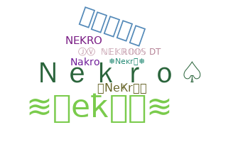 ชื่อเล่น - Nekro