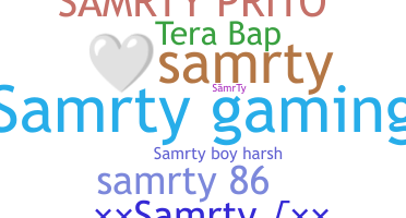 ชื่อเล่น - Samrty