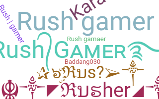 ชื่อเล่น - Rushgamer