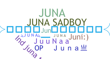 ชื่อเล่น - JuNa