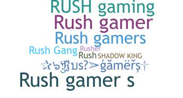 ชื่อเล่น - Rushgamers