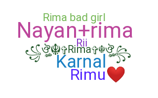 ชื่อเล่น - Rima