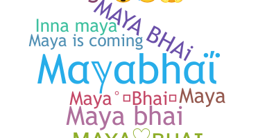 ชื่อเล่น - Mayabhai