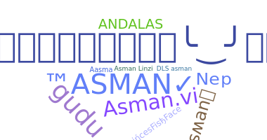 ชื่อเล่น - Asman