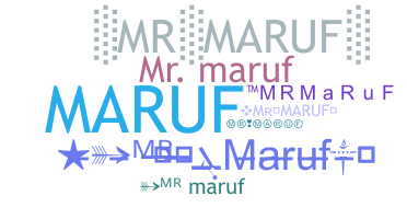 ชื่อเล่น - mRMaRuF