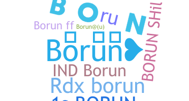 ชื่อเล่น - Borun