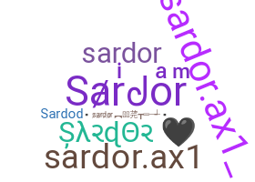 ชื่อเล่น - Sardor