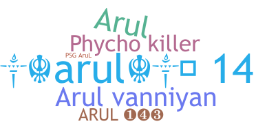 ชื่อเล่น - Arul143