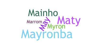 ชื่อเล่น - Mayron