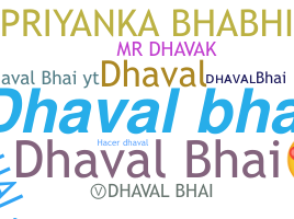 ชื่อเล่น - Dhavalbhai