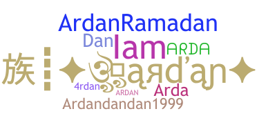 ชื่อเล่น - Ardan