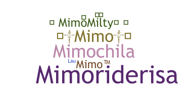 ชื่อเล่น - Mimo