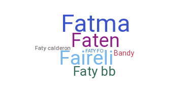 ชื่อเล่น - Faty