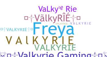ชื่อเล่น - Valkyrie