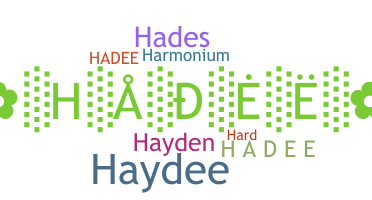 ชื่อเล่น - Hadee