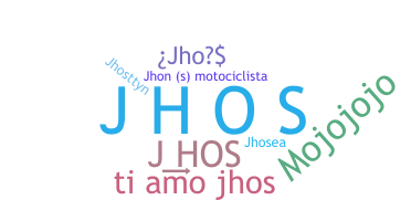 ชื่อเล่น - Jhos
