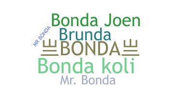 ชื่อเล่น - Bonda