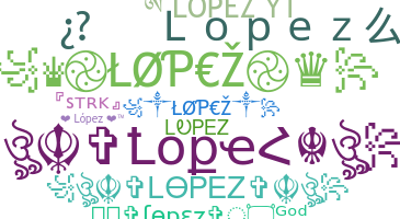 ชื่อเล่น - Lopez