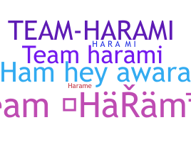 ชื่อเล่น - Teamharami