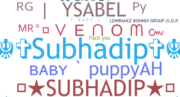 ชื่อเล่น - Subhadip