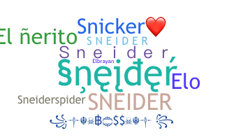 ชื่อเล่น - Sneider