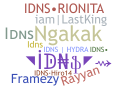 ชื่อเล่น - IDNS