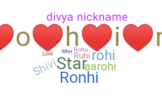 ชื่อเล่น - Rohini