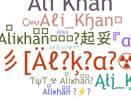 ชื่อเล่น - Alikhan
