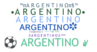 ชื่อเล่น - Argentino