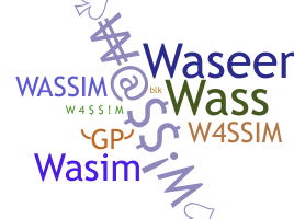 ชื่อเล่น - Wassim