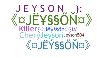 ชื่อเล่น - Jeysson
