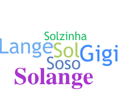 ชื่อเล่น - Solange
